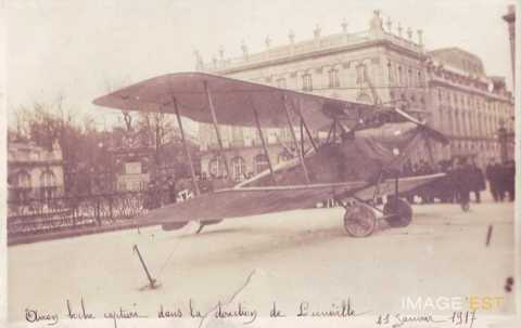 Avion allemand exposé  en 1917 (Nancy)